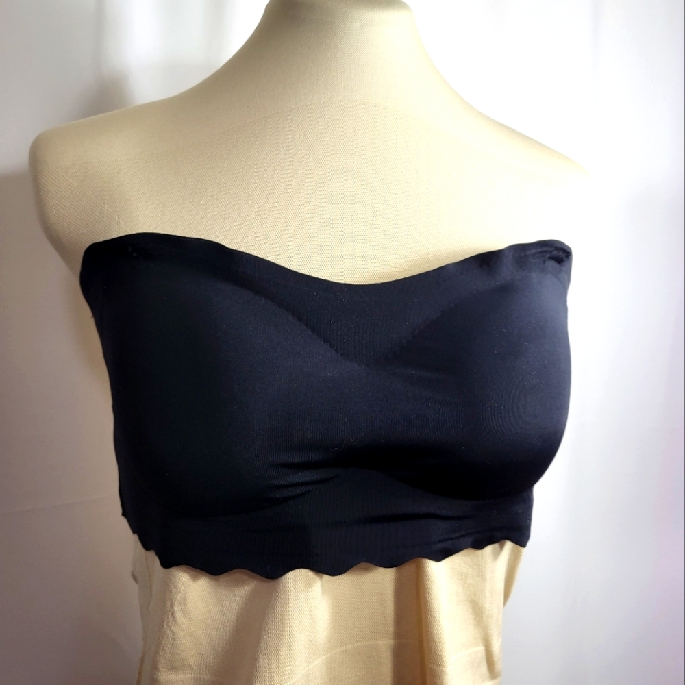 NWT FBL black removable strap bra     women's 2X  #796